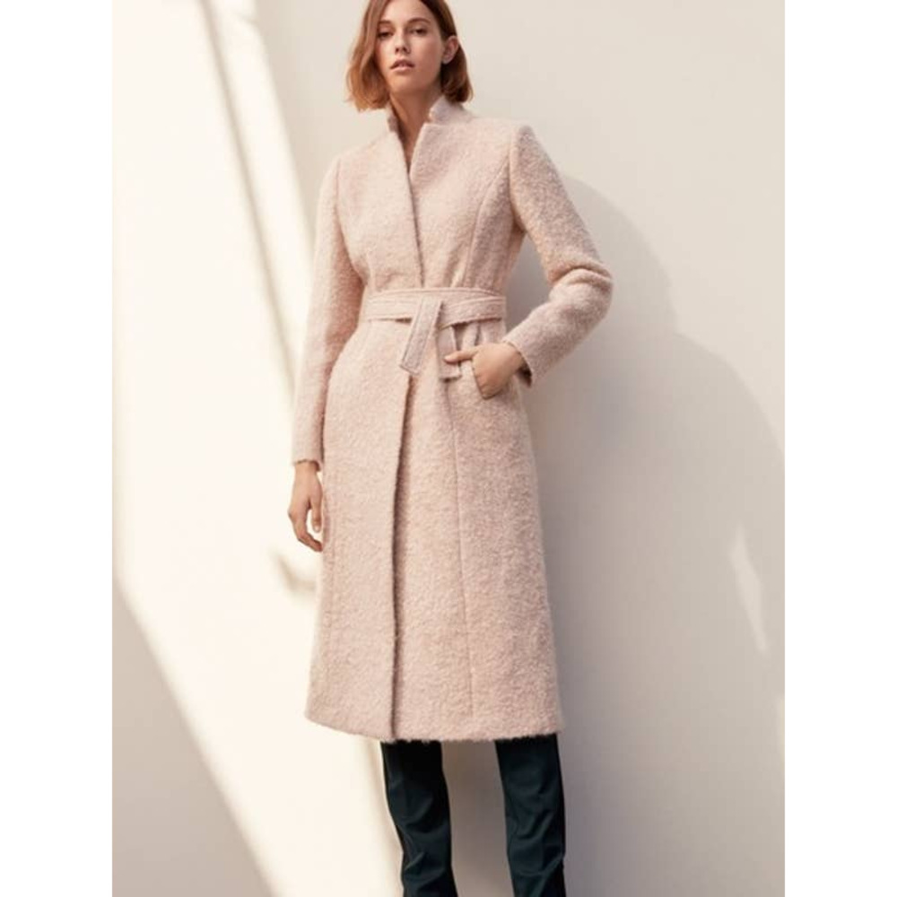 CCO ⬇️ Babaton 1-01 Markosian Boucle Wrap Coat S Small